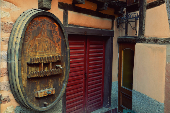 Maison de vigneron à Hunawhir en Alsace