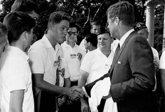 Bill Clinton and John F. Kennedy