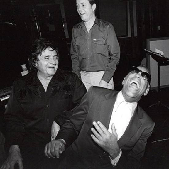 Johnny Cash and Ray Charles