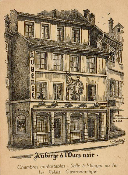 Auberge de l'Ours Noir, rue des Maréchaux à Mulhouse 