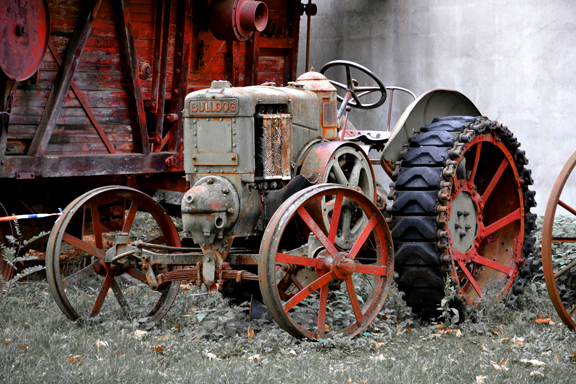 Tracteur au Bollenberg en Alsace