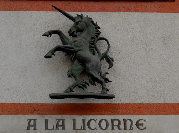 Licorne de la rue Henriette à Mulhouse