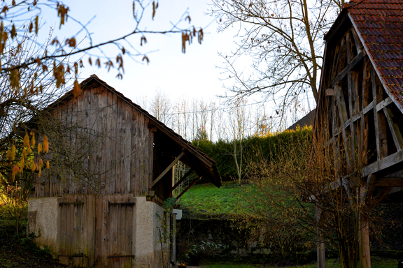 Grange à Kappelen dans le Sundgau alsacien