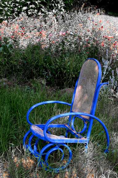 Rocking chair au Jardin du Temps à Mulhouse Illzach