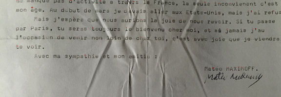 La phrase finale de sa dernière lettre, on ne c'est pas revu... il a fermé le livre de sa vie et pris la route du retour vers ses origines! 