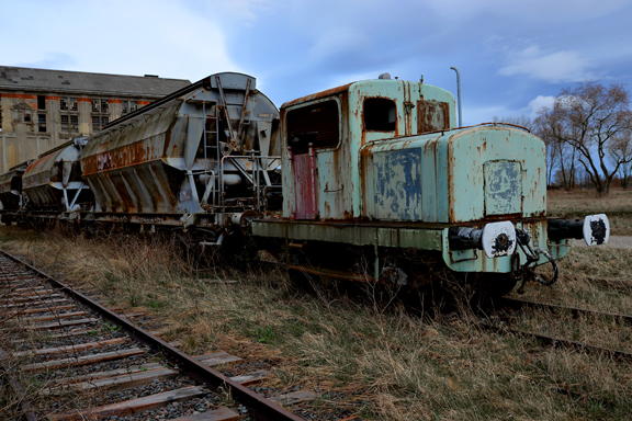 Passé: Train de la Mine de potasse Rodolphe à Ungersheim en Alsace