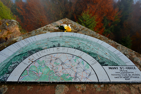 Table d'orientation du Mont Sainte-Odile, patronne de l'Alsace