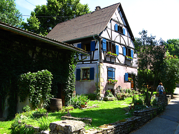 Photo maison à colombage à Luemschwiller en Alsace