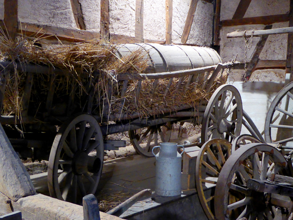 Pot au lait dans une vieille grange à Ungersheim