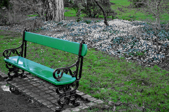 Banc à Vesoul en Haute-Saône