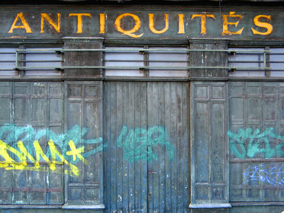 Friche d'une boutique d'antiquaire à Lyon