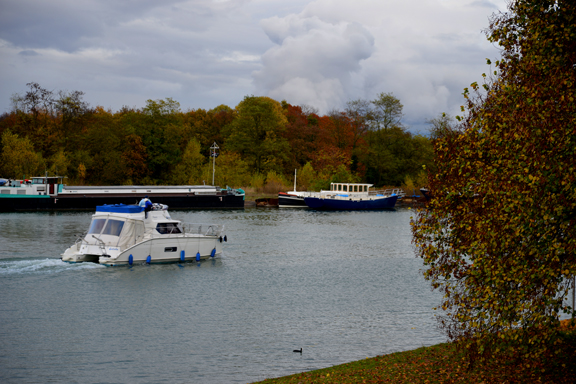 Lieu-dit, île Napoléon sur le Canal du Rhône au Rhin à Mulhouse