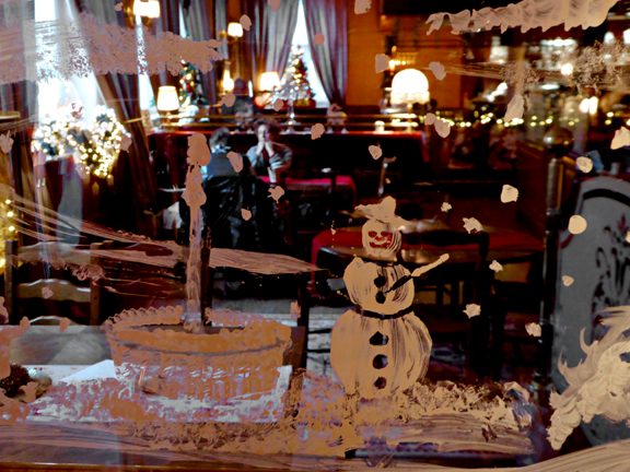 Ambiance hivernale  de Noël à la Stuwa de Mulhouse