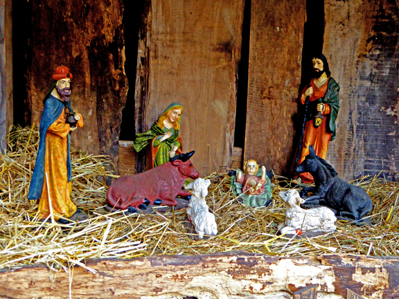 La crèche de Noël, vieille tradition alsacienne - Colmar 