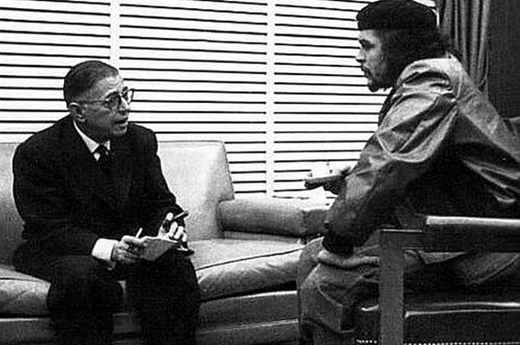 Che Guevara and Jean-Paul Sartre
