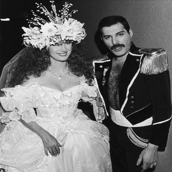 Freddie Mercury and Jane Seymour