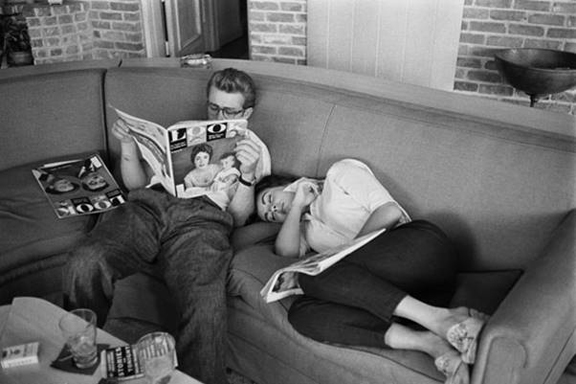 James Dean and Elizabeth Taylor