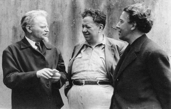 Leon Trotsky, Diego Rivera and André Breton