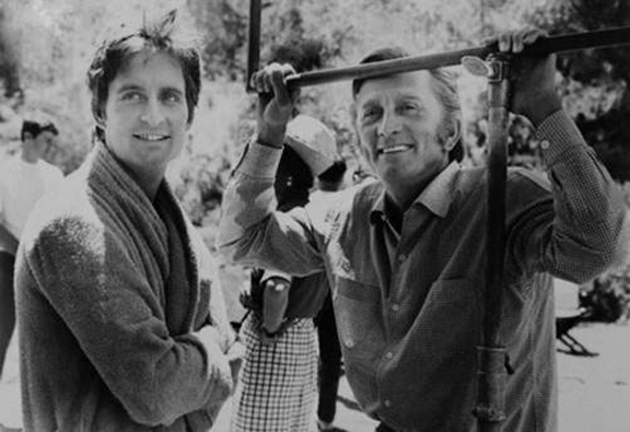 Michael and Kirk Douglas