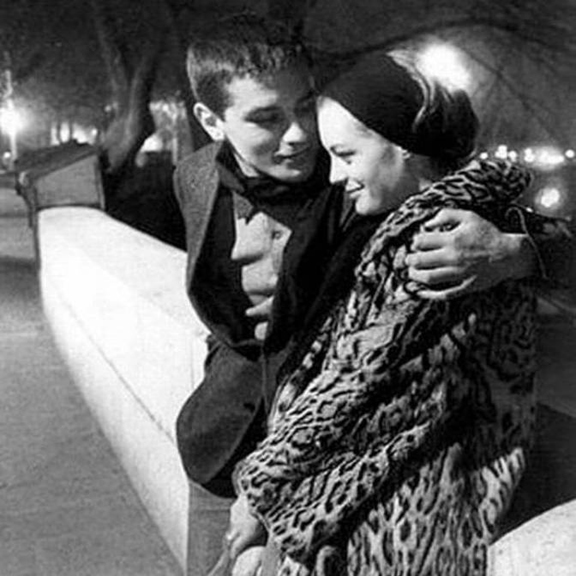 Romy Schneider and Alain Delon