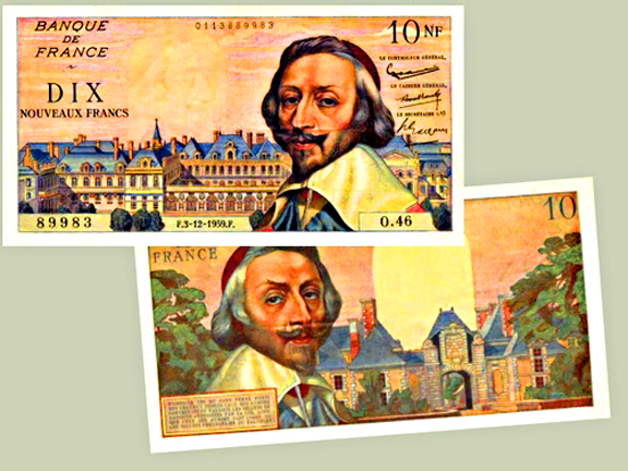 1959 10NF Armand Jean du Plessis de Richelieu 1585-1642 Ecclésiastique et homme d'État 