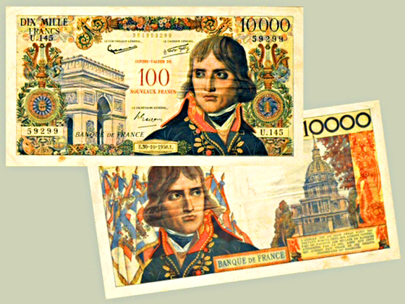 1955 10.000FR - (100NF) Napoléon Bonaparte 1769-1821 Empereur 